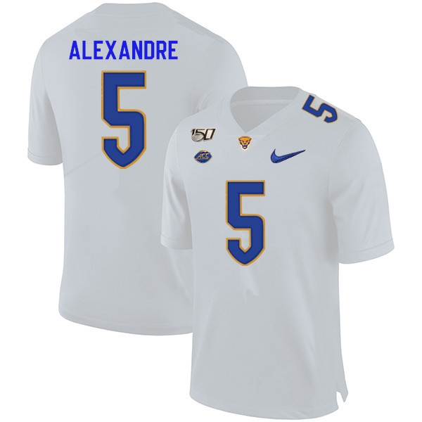 2019 Men #5 Deslin Alexandre Pitt Panthers College Football Jerseys Sale-White